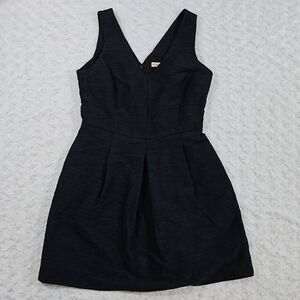 Banana Republic Black Sleeveless V-Neck Midi Dress